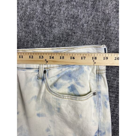 Old Navy Jeans Womens 16 High Waist Loose Baggy Acid-Washed Stretch Sky Hi Retro - Picture 9 of 12